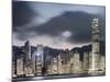 Hong Kong Skyline and financial district at dusk-Martin Puddy-Mounted Photographic Print