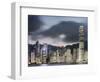 Hong Kong Skyline and financial district at dusk-Martin Puddy-Framed Photographic Print