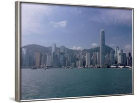 Hong Kong Skyline and Victoria Harbour, Hong Kong, China-Amanda Hall-Framed Photographic Print