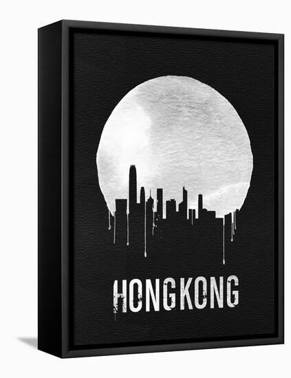Hong Kong Skyline Black-null-Framed Stretched Canvas