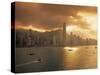 Hong Kong Skyline from Kowloon, China-Jon Arnold-Stretched Canvas