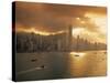 Hong Kong Skyline from Kowloon, China-Jon Arnold-Stretched Canvas