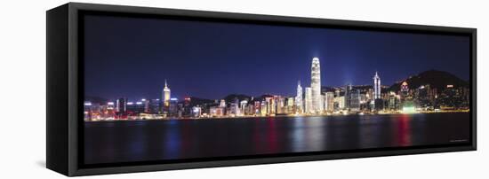 Hong Kong Skyline from Kowloon, China-James Montgomery Flagg-Framed Stretched Canvas