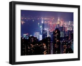 Hong Kong Skyline from Victoria Peak, China-Russell Gordon-Framed Photographic Print