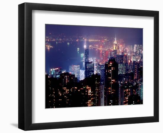 Hong Kong Skyline from Victoria Peak, China-Russell Gordon-Framed Photographic Print