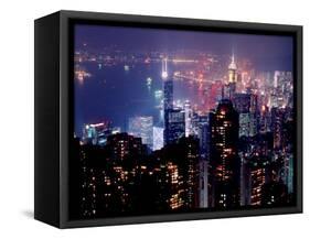 Hong Kong Skyline from Victoria Peak, China-Russell Gordon-Framed Stretched Canvas