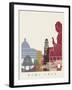 Hong Kong Skyline Poster-paulrommer-Framed Art Print