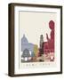 Hong Kong Skyline Poster-paulrommer-Framed Art Print