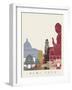 Hong Kong Skyline Poster-paulrommer-Framed Art Print