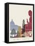 Hong Kong Skyline Poster-paulrommer-Framed Stretched Canvas