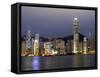 Hong Kong Skyline with Victoris Peak, China-Bill Bachmann-Framed Stretched Canvas