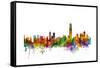 Hong Kong Skyline-Michael Tompsett-Framed Stretched Canvas