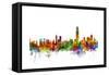 Hong Kong Skyline-Michael Tompsett-Framed Stretched Canvas