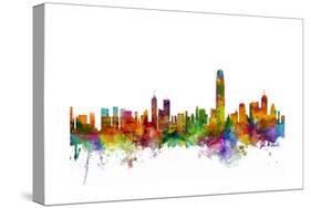 Hong Kong Skyline-Michael Tompsett-Stretched Canvas