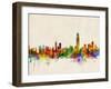 Hong Kong Skyline-Michael Tompsett-Framed Art Print