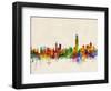 Hong Kong Skyline-Michael Tompsett-Framed Art Print