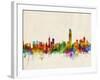 Hong Kong Skyline-Michael Tompsett-Framed Art Print