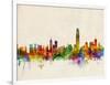 Hong Kong Skyline-Michael Tompsett-Framed Art Print