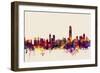 Hong Kong Skyline-Michael Tompsett-Framed Art Print