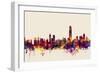 Hong Kong Skyline-Michael Tompsett-Framed Art Print