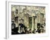 Hong Kong skyscrapers and apartment blocks at night-Martin Puddy-Framed Photographic Print