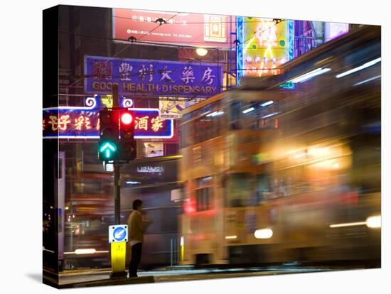 Hong Kong, Trams, China-Peter Adams-Stretched Canvas