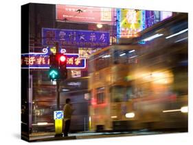 Hong Kong, Trams, China-Peter Adams-Stretched Canvas
