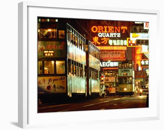 Hong Kong Trams-null-Framed Photographic Print