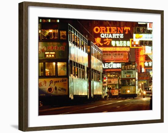 Hong Kong Trams-null-Framed Photographic Print