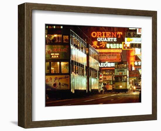 Hong Kong Trams-null-Framed Photographic Print