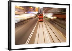 Hong Kong Tramways, China-Paul Souders-Framed Photographic Print