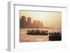 Hong Kong, Tsim Sha Tsui, View of Skyline and Star Ferry-Stuart Westmorland-Framed Photographic Print