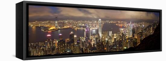 Hong Kong, View from Victoria Peak, China-Gavin Hellier-Framed Stretched Canvas