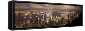 Hong Kong, View from Victoria Peak, China-Gavin Hellier-Framed Stretched Canvas