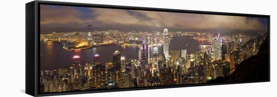 Hong Kong, View from Victoria Peak, China-Gavin Hellier-Framed Stretched Canvas