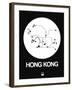 Hong Kong White Subway Map-NaxArt-Framed Art Print