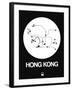 Hong Kong White Subway Map-NaxArt-Framed Art Print