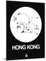 Hong Kong White Subway Map-NaxArt-Mounted Art Print