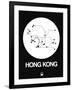 Hong Kong White Subway Map-NaxArt-Framed Art Print