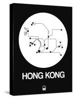 Hong Kong White Subway Map-NaxArt-Stretched Canvas