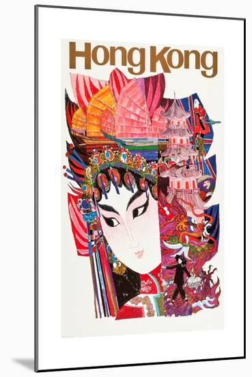 Hong Kong-David Klein-Mounted Premium Giclee Print