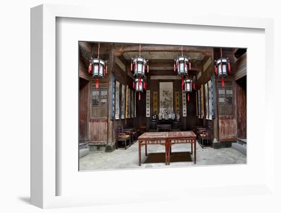 Hongcun Village, Interior of Home, UNESCO World Heritage Site-Darrell Gulin-Framed Photographic Print