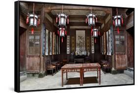 Hongcun Village, Interior of Home, UNESCO World Heritage Site-Darrell Gulin-Framed Stretched Canvas