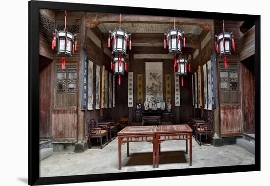 Hongcun Village, Interior of Home, UNESCO World Heritage Site-Darrell Gulin-Framed Photographic Print