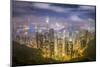 Hongkong From the Peak-null-Mounted Art Print