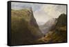 Honister Crag by Theophil Lindsey Aspland-Theophil-Lindsey Aspland-Framed Stretched Canvas