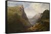 Honister Crag by Theophil Lindsey Aspland-Theophil-Lindsey Aspland-Framed Stretched Canvas