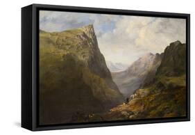 Honister Crag by Theophil Lindsey Aspland-Theophil-Lindsey Aspland-Framed Stretched Canvas