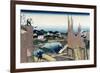 Honjo Tatekawa, the Timber Yard at Honjo-Katsushika Hokusai-Framed Art Print