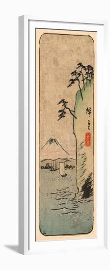 Honmoku Kara No Fuji [O Nozomu]-Utagawa Hiroshige-Framed Premium Giclee Print